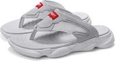 Antislip Slijtvaste Flat Bottom Flip Flops Strandschoenen voor Heren (Kleur: Wit Maat: 43)