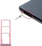 Simkaarthouder + Simkaarthouder + Micro SD-kaarthouder voor Samsung Galaxy A9 (2018) SM-A920 (roze)