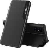 Voor Galaxy S20 Plus zijdisplay magnetisch schokbestendig horizontaal flip lederen tas met houder (zwart)