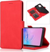 Voor Samsung Galaxy S10 Lite Retro Magnetische Sluiting Horizontale Flip Leren Case met Houder & Kaartsleuven & Fotolijst & Portemonnee (Rood)