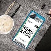 Voor Samsung Galaxy A12 Boarding Pass Series TPU telefoon beschermhoes (Hong Kong)