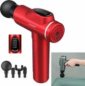 LCD USB oplaadbare stimulator Lichaamsmassageband Spierstimulator Relaxer, stijl: 4 massagekoppen (rood)-Rood