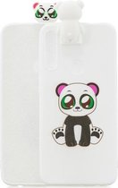 Voor Huawei P Smart Z Cartoon schokbestendig TPU beschermhoes met houder (Panda)