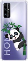 Voor Huawei Honor 30 schokbestendig geverfd TPU beschermhoes (bamboe panda)