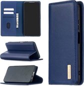 Voor Huawei P40 Lite 2 in 1 Afneembare Magnetische Horizontale Flip Lederen Case met Houder & Kaartsleuven & Portemonnee (Blauw)