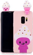 Voor Galaxy S9 schokbestendig Cartoon TPU beschermhoes (ijs)