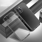 CAFELE schokbestendige volledige dekking TPU beschermhoes voor iPhone 12 Pro Max (transparant)
