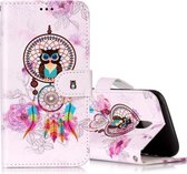 Voor Galaxy J5 (2017) (EU-versie) Gloss Oil Reliëf Bells Owl Pattern Horizontale Flip lederen tas met houder & kaartsleuven & portemonnee & fotolijst