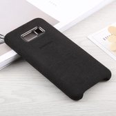 Suede pc-beschermhoes voor de achterkant van de Galaxy S8 + / G9550 (zwart)