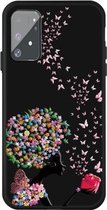 Voor Galaxy A91 / S10 Lite Pattern Printing Embossment TPU Mobile Case (Corolla Girl)