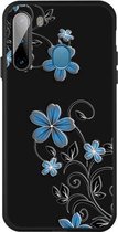 Voor Galaxy A21 patroon afdrukken reliëf TPU mobiele hoes (kleine orchidee)