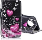 Voor Huawei Mate 30 Pro Horizontale Leren Flip Case met Houder & Kaartsleuven & Portemonnee (Little Peach Heart)