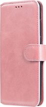 Huawei P40 Lite 5G Hoesje - Mobigear - Wallet Serie - Kunstlederen Bookcase - Roségoud - Hoesje Geschikt Voor Huawei P40 Lite 5G