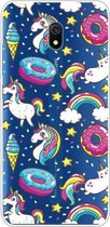 Voor Xiaomi Redmi 8A Lucency Painted TPU beschermhoes (Cake Horse)