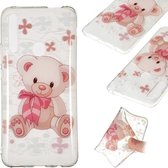 Coloured Drawing Transparant Clear TPU Case voor Huawei P Smart Z (Kleine beer)