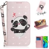 Voor Xiaomi Mi Note10 Pro 3D Schilderen Horizontale Flip Leren Case met Houder & Kaartsleuf & Portemonnee & Lanyard (Zorgzame beer)