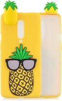 Voor OnePlus 7 Pro 3D Cartoon patroon schokbestendig TPU beschermhoes (grote ananas)