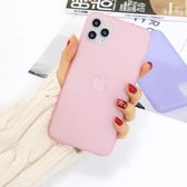 Voor iPhone 11 Pro 1,5 mm vloeibare emulsie doorschijnende TPU-hoes (roze)