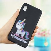 Frosted Pattern TPU beschermhoes voor Galaxy A10 (Scooter Unicorn)