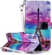Magisch 3D Helder Gekleurd Tekening Patroon Horizontale Flip PU Leren Case met Houder & Kaartsleuven & Portemonnee & Fotolijst voor Galaxy A70 (Iron Tower)