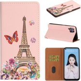 Voor Huawei nova 6 SE / P40 Lite 3D Schilderen Horizontale Flip Leren Case met Houder & Kaartsleuf & Lanyard (Ijzeren Toren)