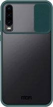 Voor Huawei P30 MOFI Xing Dun-serie PC + TPU Anti-peep Waterdicht en Anti-drop All-inclusive beschermende schaal, doorschijnend Frosted (groen)