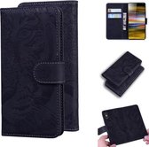 Voor Sony Xperia 10 Tiger Embossing Pattern Horizontale Flip lederen tas met houder & kaartsleuven & portemonnee (zwart)