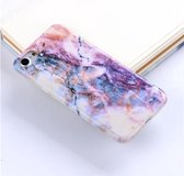 Voor iPhone 6 & 6s groen marmeren patroon TPU beschermende achterkant van de behuizing