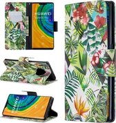 Voor Huawei Mate 30 Pro 3D Patroon Gekleurde Tekening Horizontale Flip Leren Case met Houder & Kaartsleuven & Portemonnee (Bananenblad)