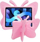 Butterfly Bracket Style EVA schokbestendige beschermhoes voor kinderen voor iPad Air (2020) 10.9 (roze)