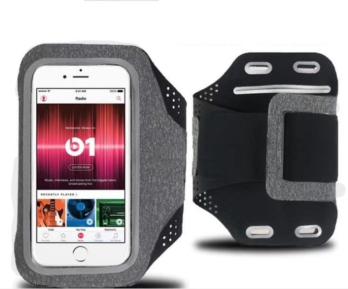 Sportarmband Geschikt voor Samsung Galaxy S20 Fabric/Stof - Grijs / Donker Grijs