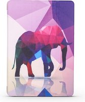 Apple iPad Air 3 (2019) Hoes - Mobigear - Tri-Fold Serie - Kunstlederen Bookcase - Elephant - Hoes Geschikt Voor Apple iPad Air 3 (2019)