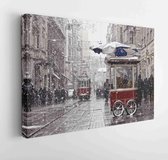 Istanbul's traditional fast food in Beyoğlu  - Modern Art Canvas - Horizontal - 131816714 - 80*60 Horizontal