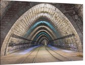 Verlichte Bratislavske Metro - Foto op Canvas - 90 x 60 cm