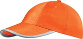 Beechfield Verbeterde-viz / Hi Vis Baseball Cap / Hoofddeksel (Pakket van 2) (Fluorescerend oranje)