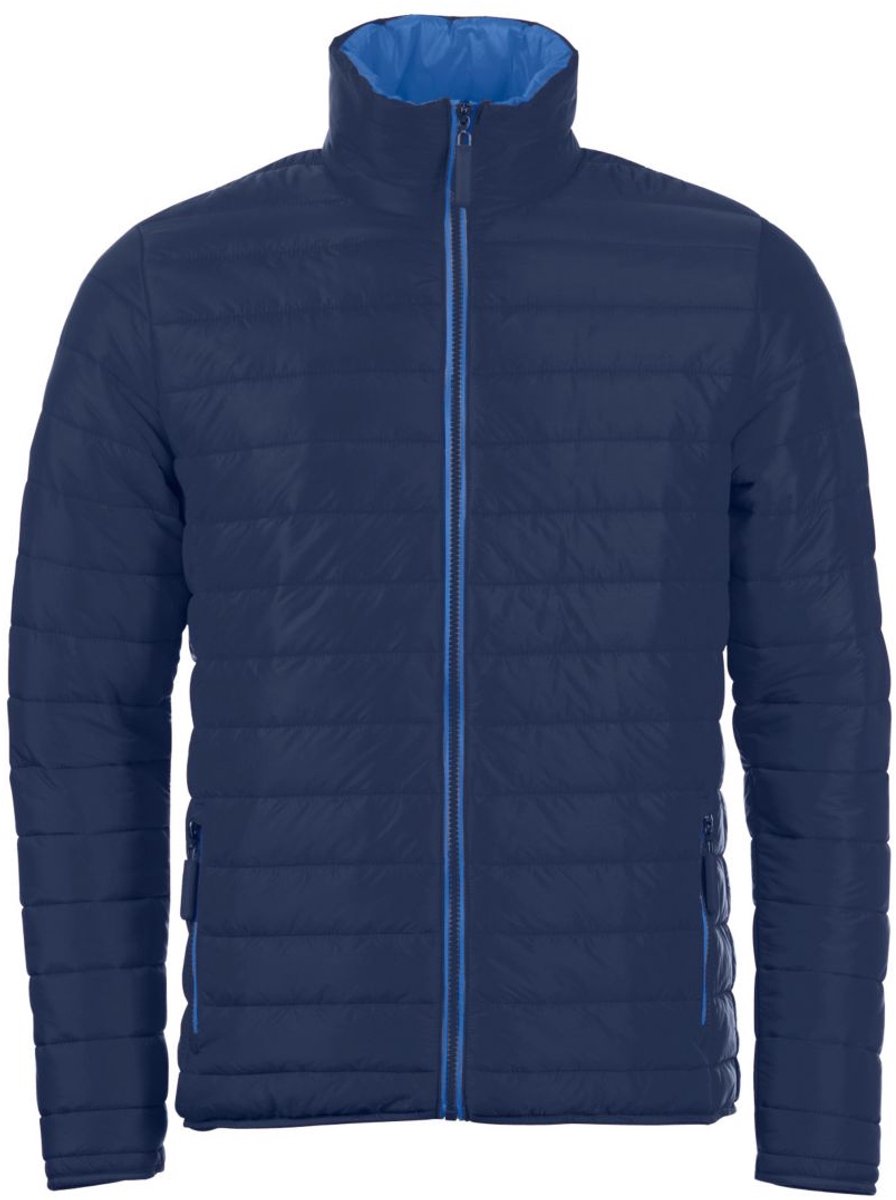 SOLS Herenrit Gewatteerd Waterafstotend Jasje Marine Blauw