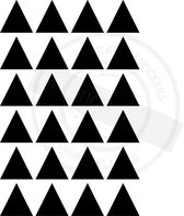 Muursticker kinderkamer | Driehoekjes | Kleur Zwart | 6cm | 10 stuks | Stickertoko.nl