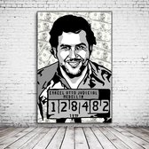 Pop Art Pablo Escobar Poster - 120 x 80 cm - Fotopapier Mat 180 gr - Popart Wanddecoratie