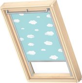 VELUX Origineel Verduisterend Rolgordijn (DKL), Zilveren Kozijn, U08, 808, 8, Blue Sky