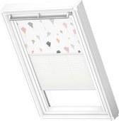 VELUX Origineel Verduisterend Rolgordijn Plus Plissé (DFD) Wit Kozijn, U08, 808, 8, Kites