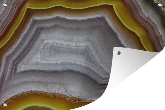 Close-up of the core of a water agate garden poster loose canvas 60x40 cm - small - Toile de jardin / Toile d'extérieur / Peintures d'extérieur (décoration de jardin)