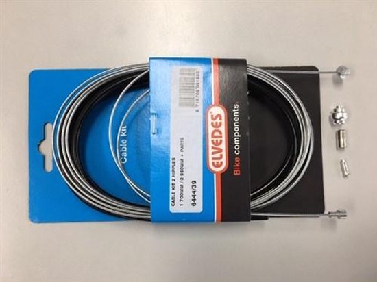 Elvedes Achterremkabel - 2 nippels - zwart - 1.65-2.0m - fietsremkabel — afbeelding 3