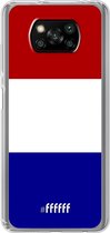 6F hoesje - geschikt voor Xiaomi Poco X3 Pro -  Transparant TPU Case - Nederlandse vlag #ffffff