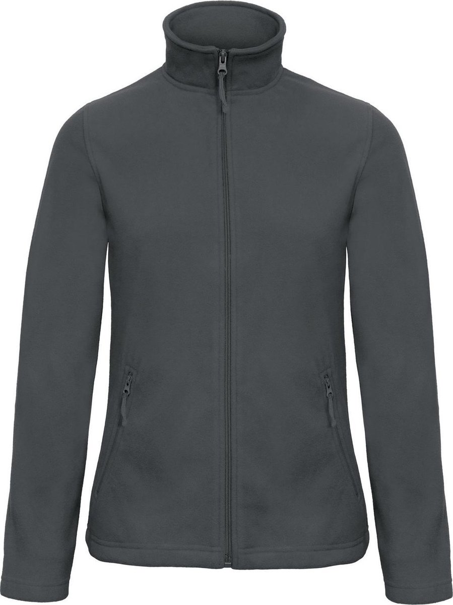 B&C Collectie Vrouwen/dames ID 501 Microfleece Jasje Donkergrijs