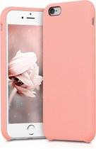 kwmobile telefoonhoesje voor Apple iPhone 6 / 6S - Hoesje met siliconen coating - Smartphone case in mat roségoud