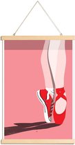 JUNIQE - Posterhanger Backup Plans -30x45 /Roze