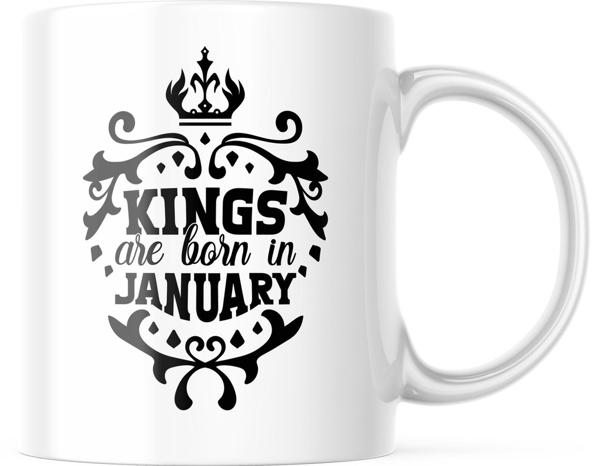 Verjaardag Mok Kings are born in january