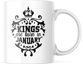 Verjaardag Mok Kings are born in january