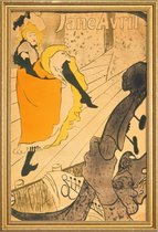 JUNIQE - Poster in houten lijst Henri de Toulouse-Lautrec - Lithograph