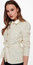 Only Jas Onlmelrose Ls Shirt Dnm Jacket York Os 15231090 Ecru Dames Maat - S